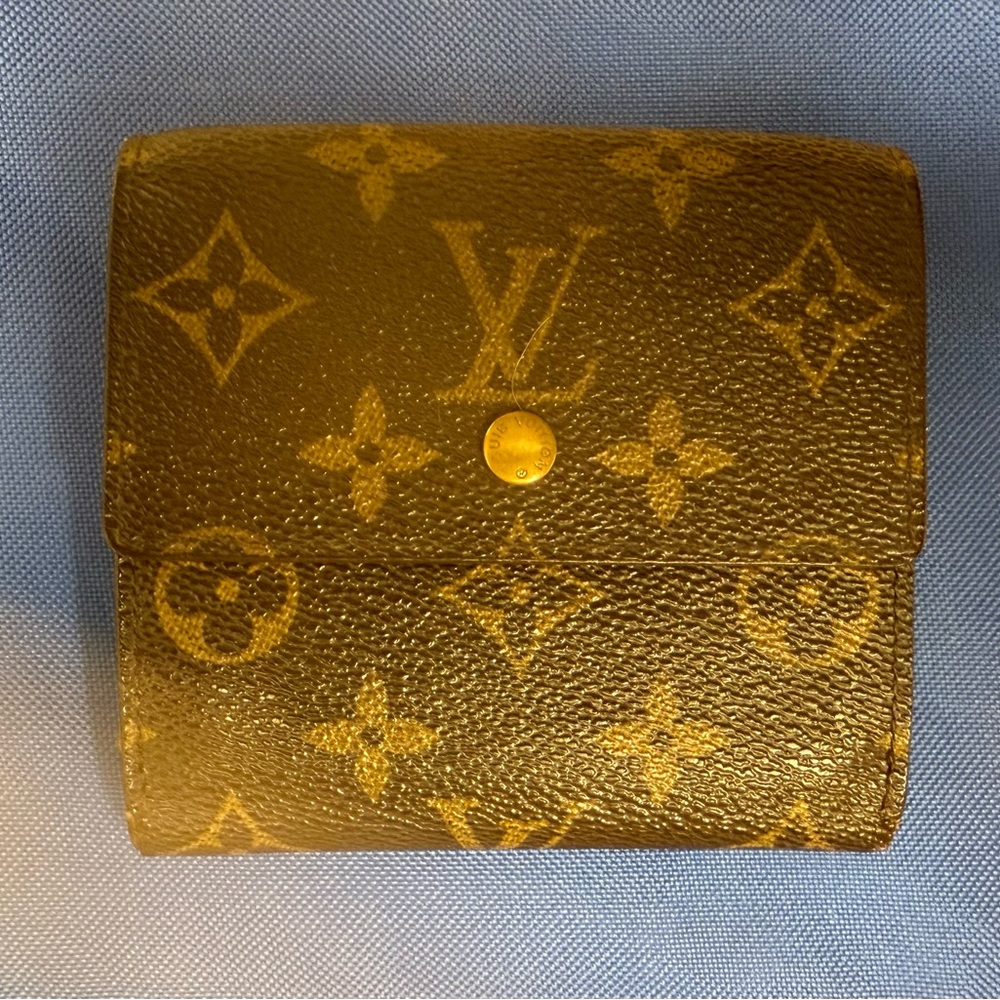 EUC Louis Vuitton Brown Monogram Double Snap Wallet